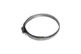 EWØ120mm  - Bocht 45° met klemband  RVS #CAM148