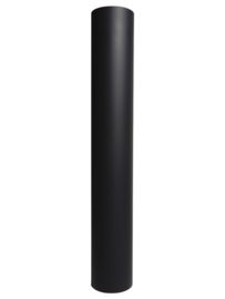 2 MM Ø 120 mm  kachelpijp mof-mof met condensring (F/F) 100 cm - Zwart