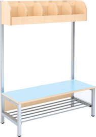 Flexi garderobe 5, zithoogte 35 cm - blauw