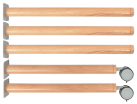 Set van 5 poten voor Flexi vijfhoekige tafelbladen  - hoogte: 40 cm