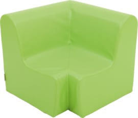 Hoge hoekbank 65,5cm  zithoogte 34cm - Lichtgroen