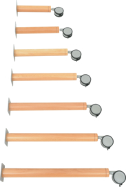 Set van 4 mix poten voor Flexi tafelbladen - hoogte: 70 cm