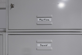 Magneetband beschrijf- en wisbaar, 10 m. x 10 mm. wit