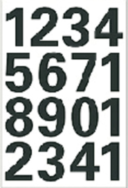 Etiket Herma 4168 25mm getallen 0-9 zwart