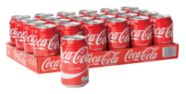 48x Frisdrank Coca Cola Regular blikje 0.33l