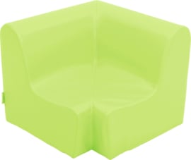 Lage hoekbank  51,5cm zithoogte 20cm - Lichtgroen