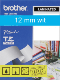 Labeltape Brother P-touch TZE-535 12mm wit op blauw