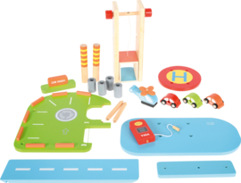 Garage met voertuigen