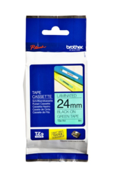 Labeltape Brother P-touch TZE-751 24mm zwart op groen
