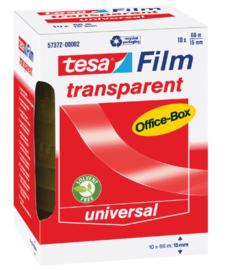 10x Plakband Tesa film 15mmx66m transparant