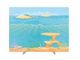 Mega magneetbord de zee