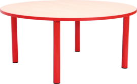 Ronde Quint-tafel 90 cm 40-58cm rood