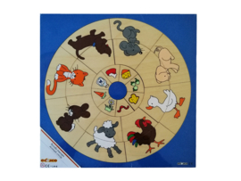 Puzzel dieren en hun eten