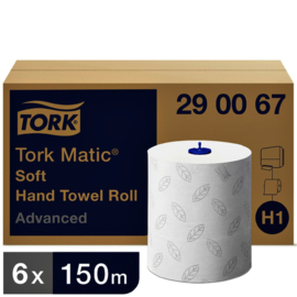 Handdoekrol Tork H1 290067 Advanced 2laags 6rollen