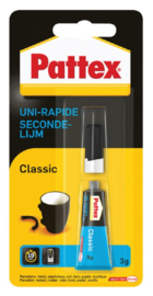 Secondelijm Pattex Classic tube 3gram op blister