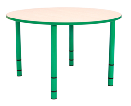 Ronde Quint-tafel 90 cm  40-58cm hoogte verstelbaar groen