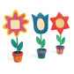 Fotolijstjes  hout  bloempot 16,5 cm | 12 stuks