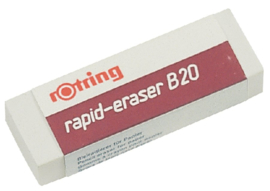 Gum rotring B20 65x23x10mm potlood - Wit