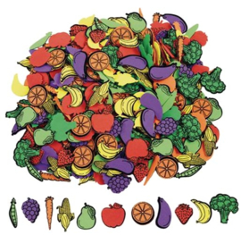 Foam stickers  zelfklevend fruit  500 stuks