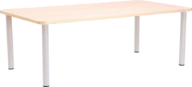 Rechthoekige Quint-tafel 115 x 65 cm 40-58cm esdoorn