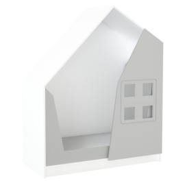 Quadro huiskast 130x60x173,5cm - Esdoorn/wit