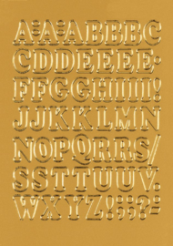 Etiket Herma 4183 12mm letters A-Z goudfolie 50stuks