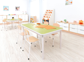 Stil  tafelblad Plus, rechthoekig, 80 x 140 cm - groen