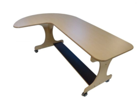 Hoogzit J-tafel 180 cm - berken