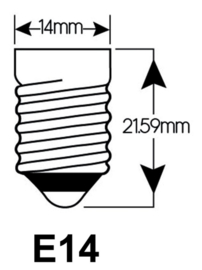 Ledlamp Integral E14 2W 2700K warm licht 250lumen
