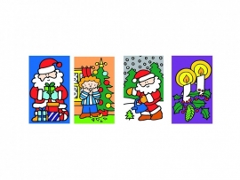 Stickers Kerst - serie 48