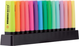 Markeerstift STABILO Boss Original 7015-01-5 deskset à 15 kleuren