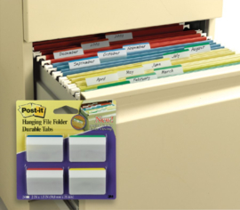 Indextabs 3M Post-it 686 strong gebogen 38x50.8mm 4 kleuren