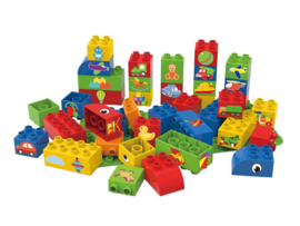 BiOBUDDi Educatieve blokken met basisplaat BB-0006 40dlg