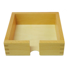 Vouwbladenbakje 12x12cm hout