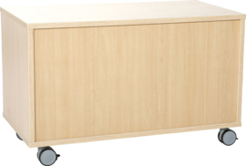 Quadro - S kast met 1 plank op wielen of plint