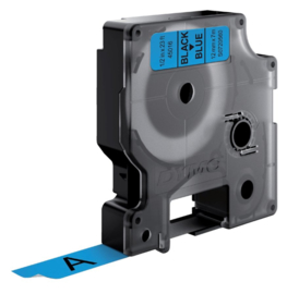 Labeltape Dymo 45016 D1 720560 12mmx7m zwart op blauw