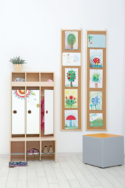 Deuren met print voor Mariposa 3 garderobe