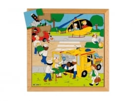 Puzzel ongeval 16 dlg. 34x34 cm