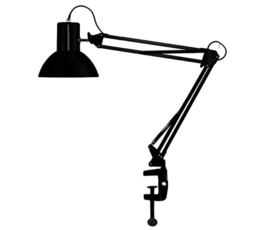 Bureaulamp Unilux Success 66 LED lamp zwart