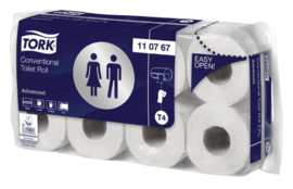 64rollen Toiletpapier Tork T4 110767 Advanced 2laags 250vel wit