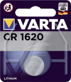 Batterij Varta knoopcel CR1620 lithium blister à 1stuk