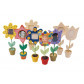 Fotolijstjes  hout  bloempot 16,5 cm | 12 stuks