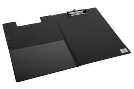 Klembordmap Quantore A4 zwart met 100mm klem + penlus