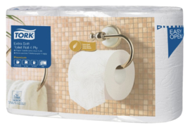 42rollen Toiletpapier Tork T4 110405 Premium 4laags 153vel wit