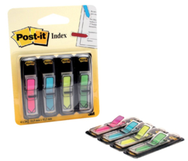 Indextabs 3M Post-it 684 pijlvorm 12x43mm neon assorti