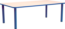 Rechthoekige Quint-tafel 115 x 65 cm 40-58cm blauw