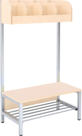 Flexi smalle garderobe 4, zithoogte 35 cm., vlamvertragend