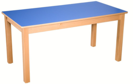 beukenhouten Tafel 140 x 70 cm. 46-76cm