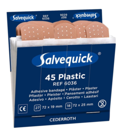 6 doos Pleisters Salvequick navulling plastic 6036