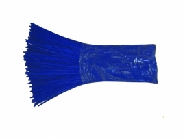 Chenilledraad  50cm donker  blauw 6mm 100 stuks